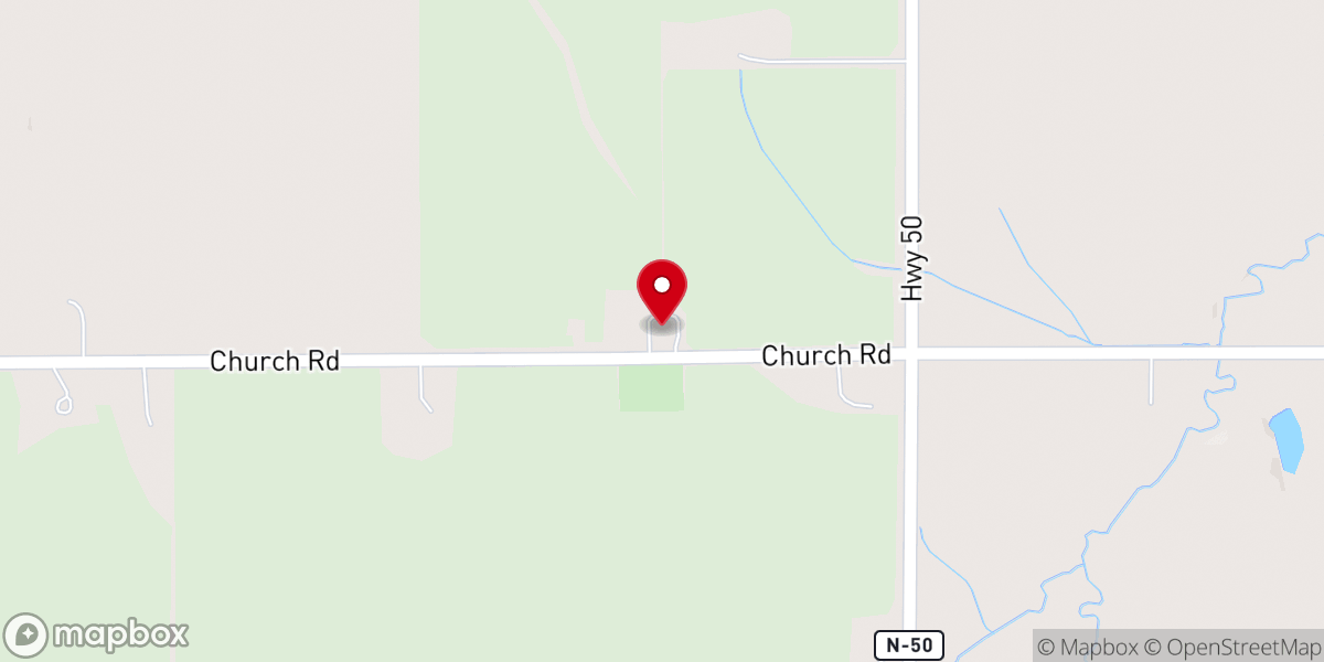 Map showing location of Immanuel Lutheran Church