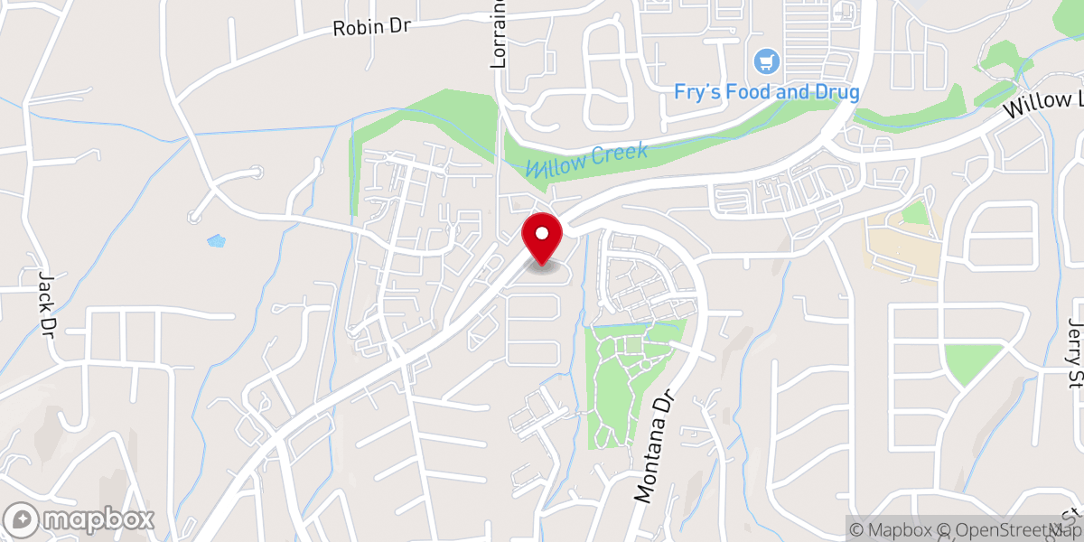 Map showing location of Prescott Community Church