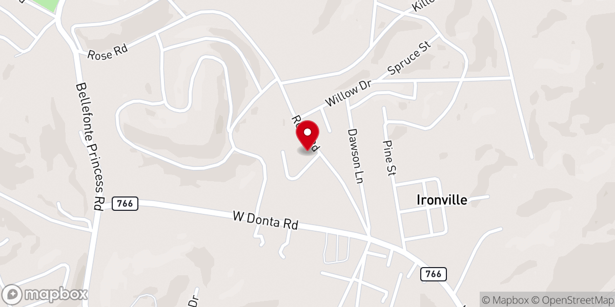 Map showing location of Rose Road Chapel