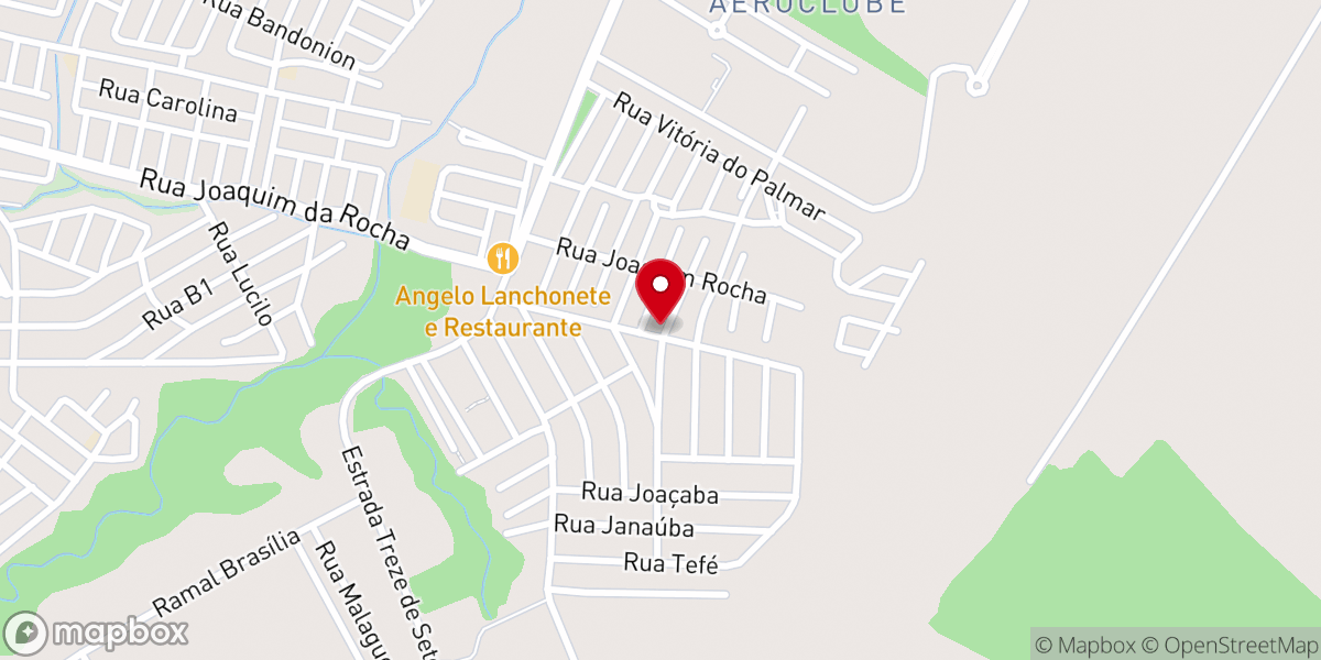 Map showing location of Comunidade Católica Nossa Senhora Aparecida (Paróquia Nossa Senhora de Nazaré)