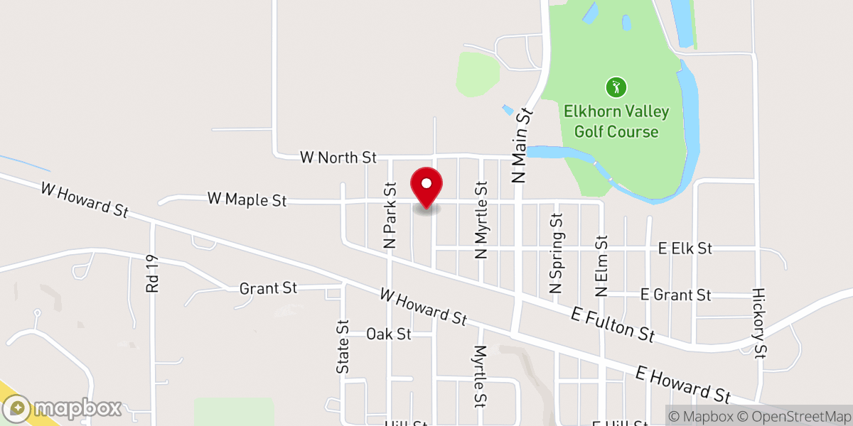 Map showing location of Spirit of Peace Church