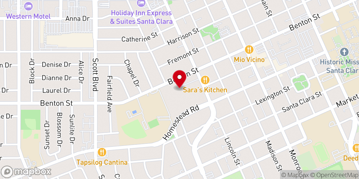 Map showing location of Carmelite Monastery
