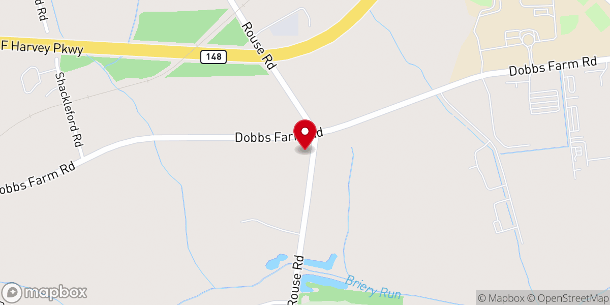 Map showing location of Wayne Chapel AME Zion Church