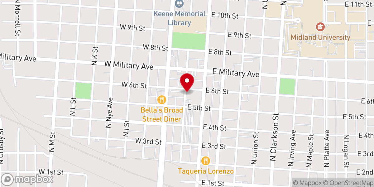 Map showing location of Cornerstone Bible Church of Fremont