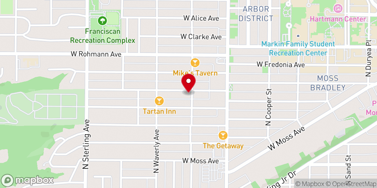 Map showing location of New Life Christian Church