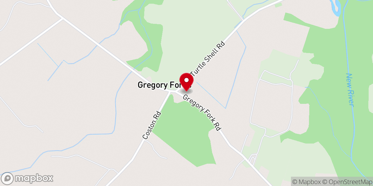 Map showing location of New Covenant Church