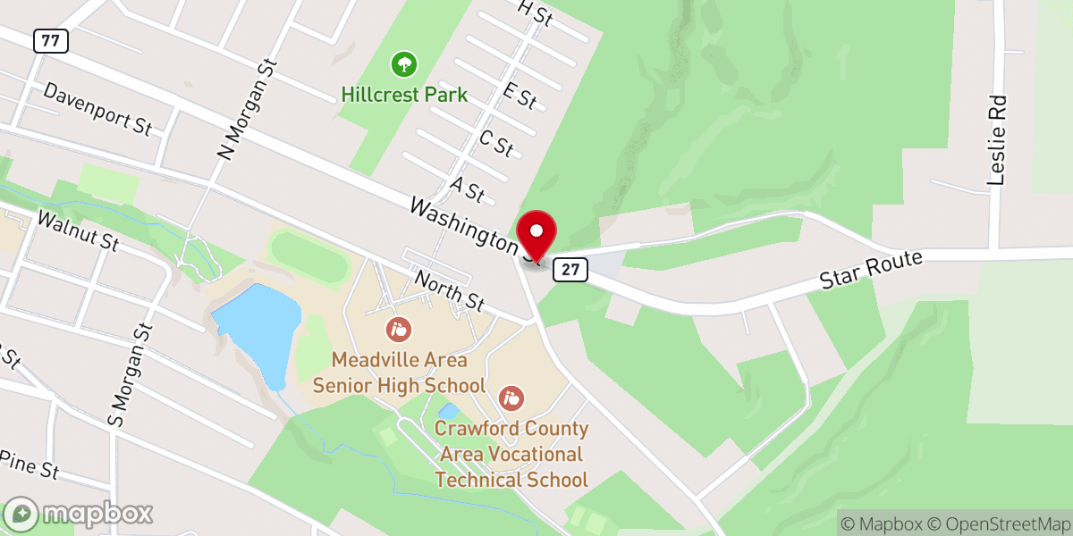 Map showing location of Park Congregational Church