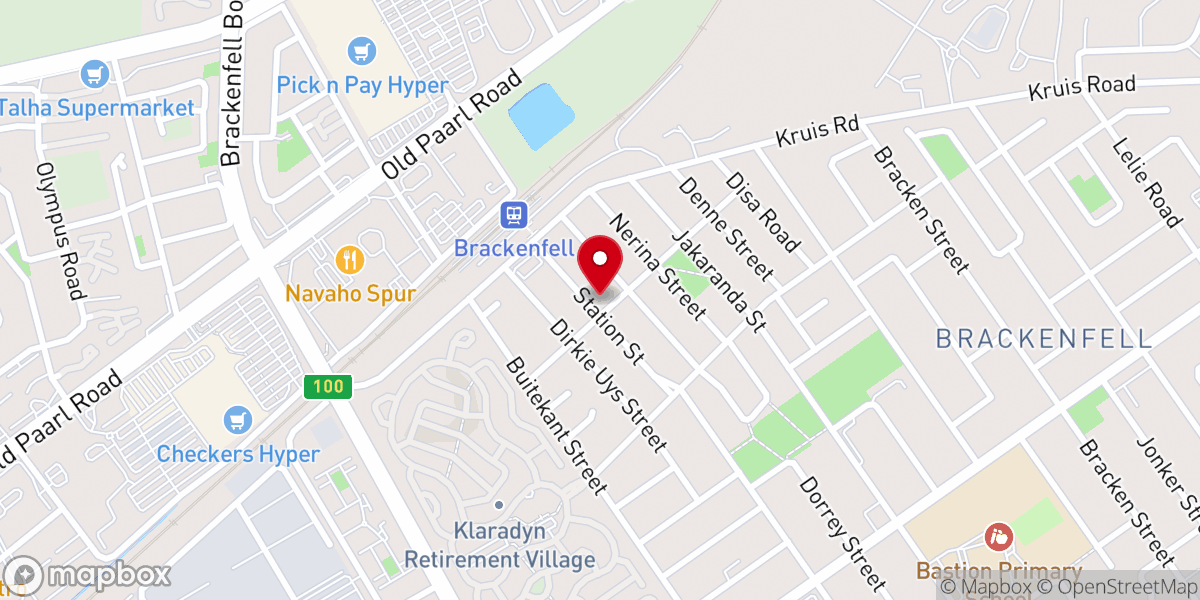 Map showing location of All Saints Catholic Church