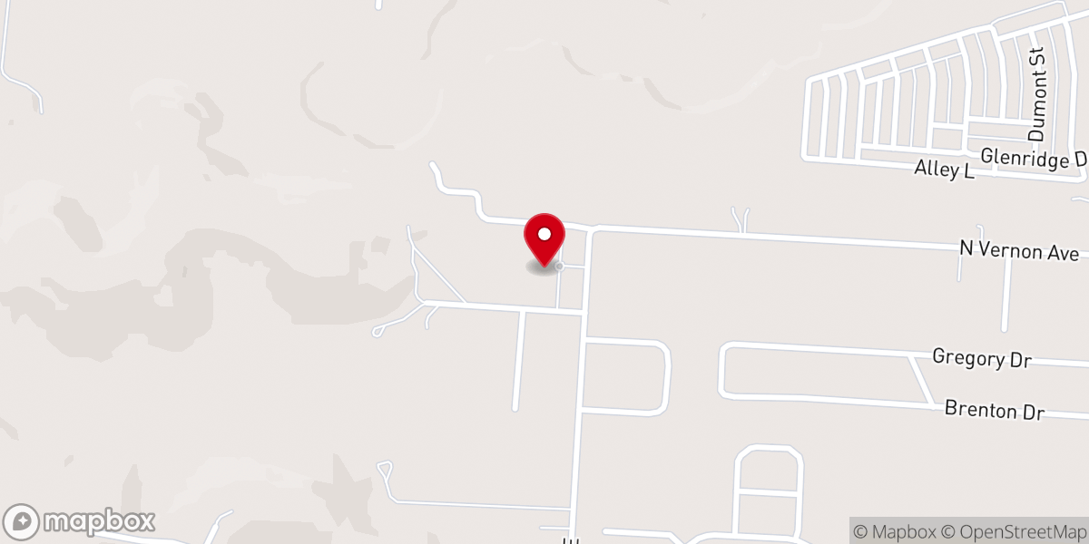 Map showing location of Church of God of Licking County