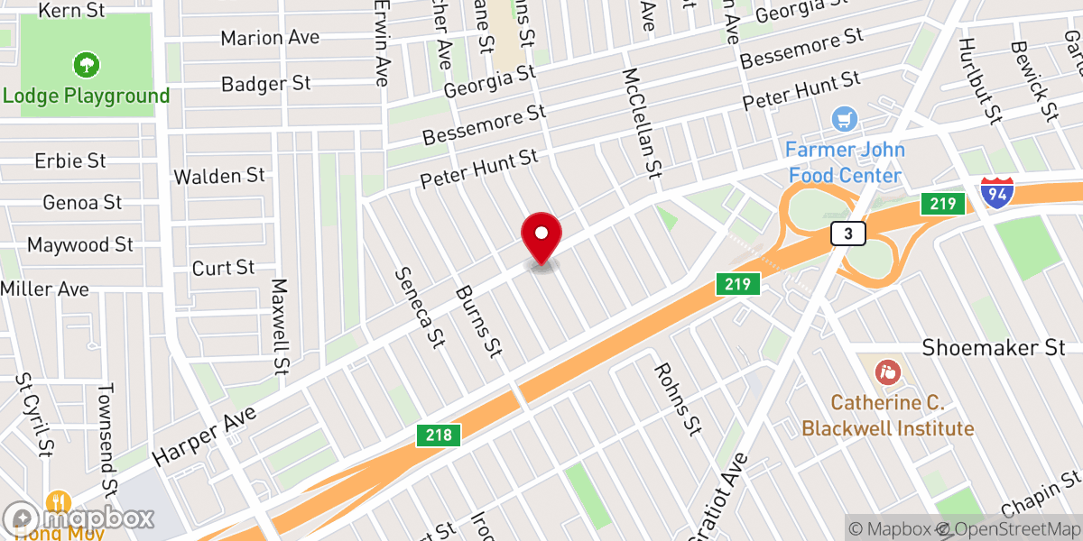 Map showing location of True Light Church of Christ