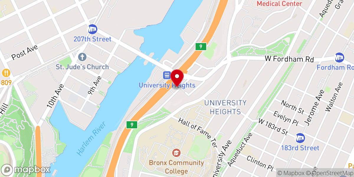 Map showing location of Seat of Wisdom Sanctuary