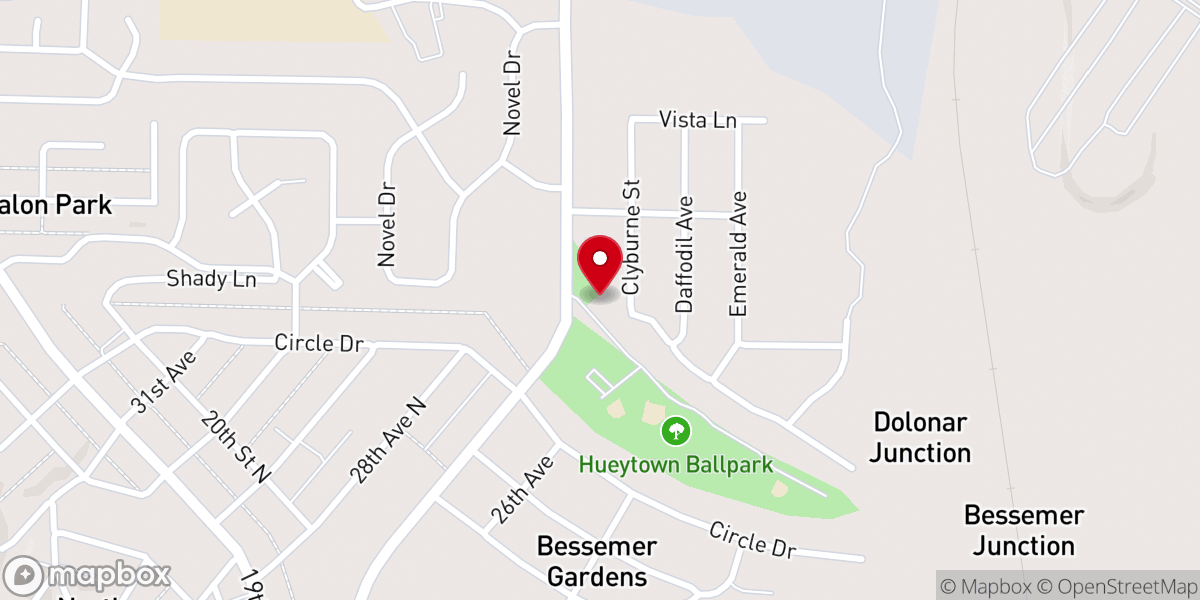 Map showing location of Lion's Cross Church