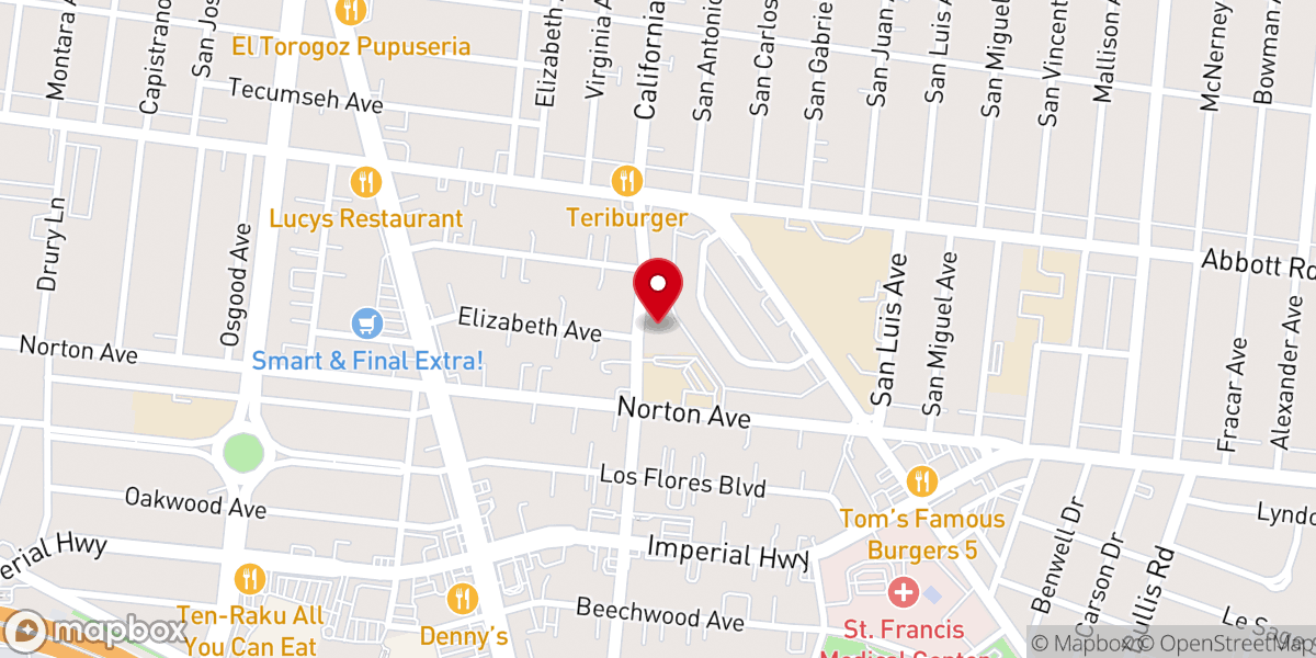 Map showing location of St. Emydius Catholic Church