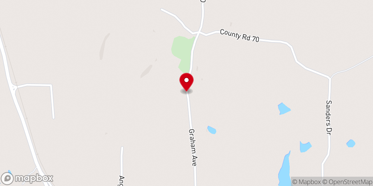 Map showing location of Beulah Baptist Parsonage