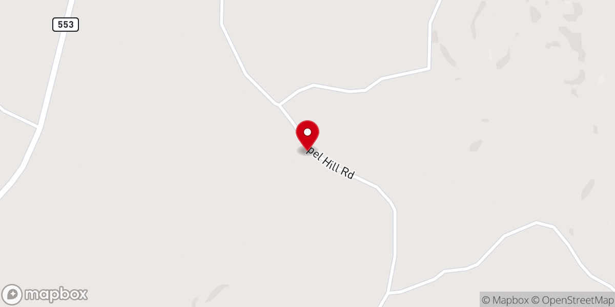 Map showing location of Jefferson Chapel AME Church
