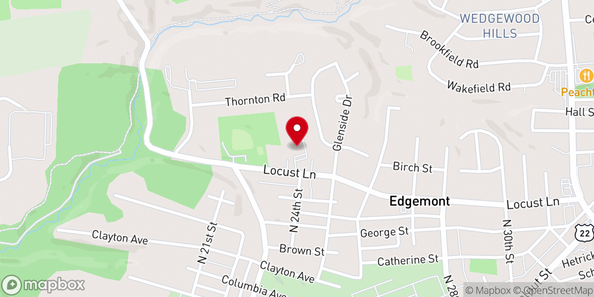 Map showing location of Solid Rock Missionary Baptist Church in Harrisburg