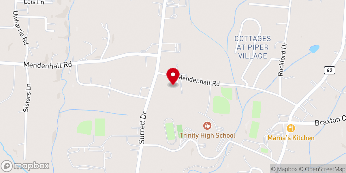Map showing location of Fresh Life Church