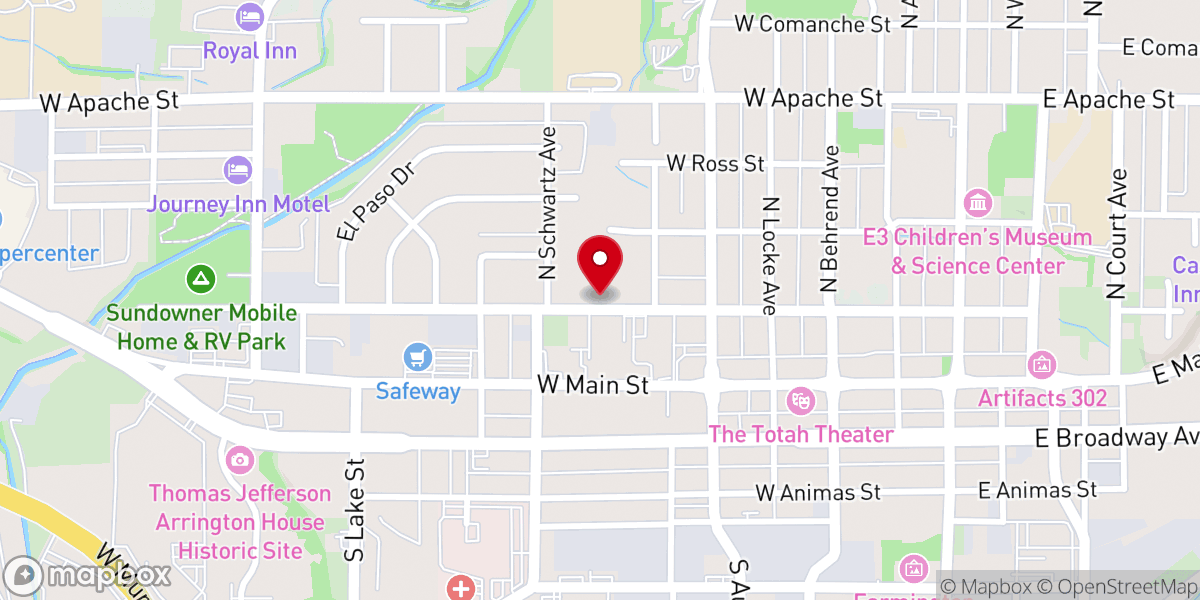 Map showing location of Maranatha Fellowship CRC
