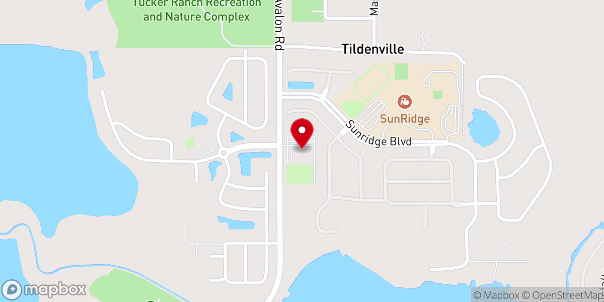 Map showing location of Sunlight Community Church at Winter Garden