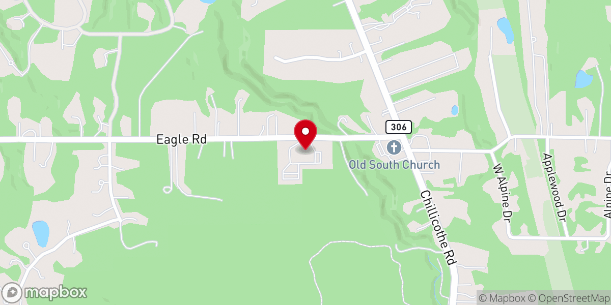 Map showing location of Divine Word Catholic Church