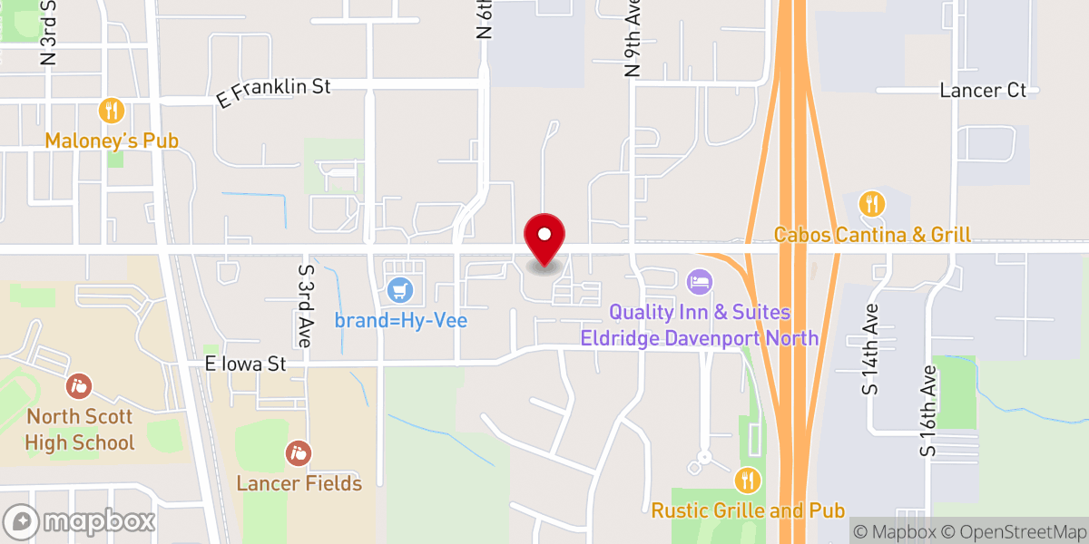 Map showing location of Cornerstone Church