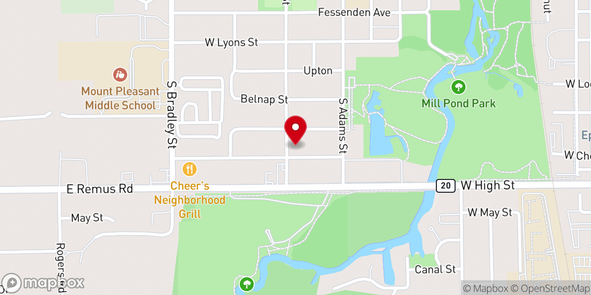 Map showing location of Family Church