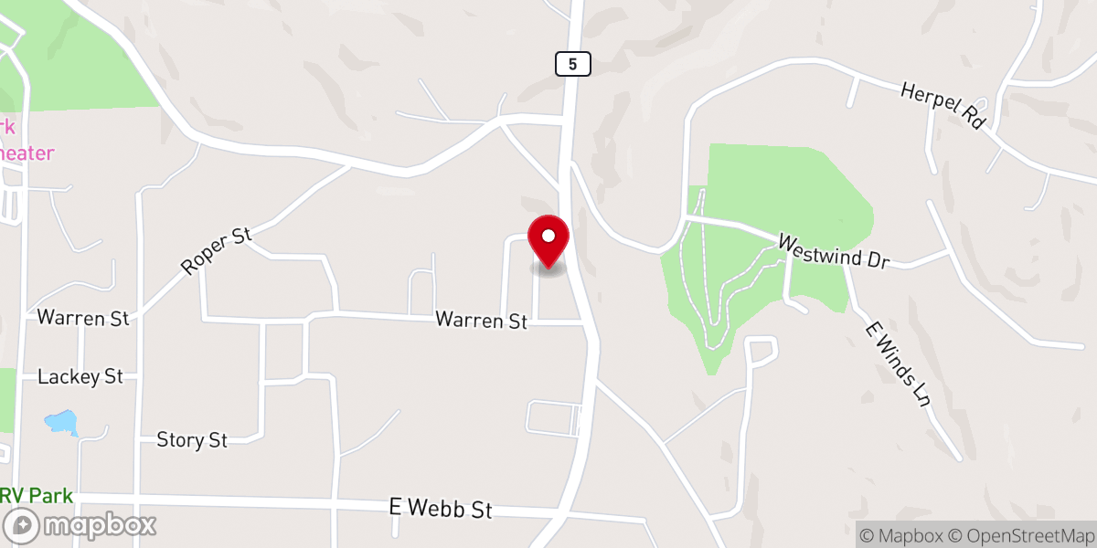 Map showing location of Mountain View SDA Church