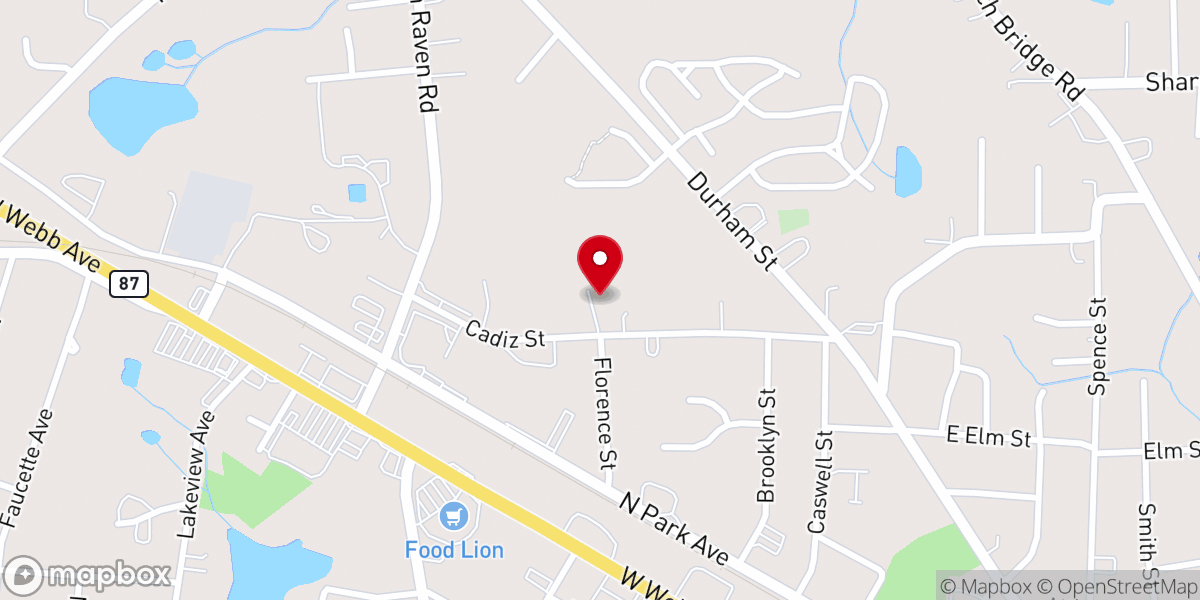 Map showing location of White Pentecostal Holiness Church