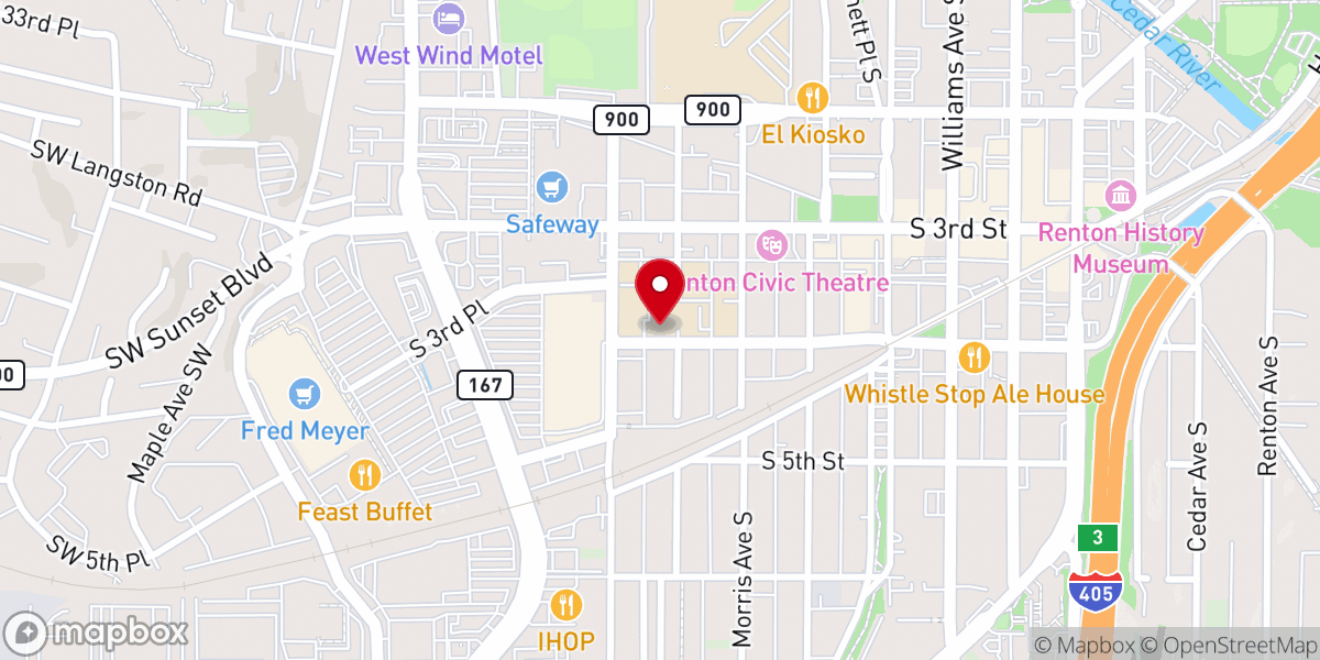 Map showing location of St Anthony Parish Ministry Center