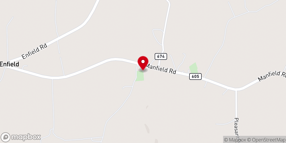 Map showing location of McKendree Methodist Church