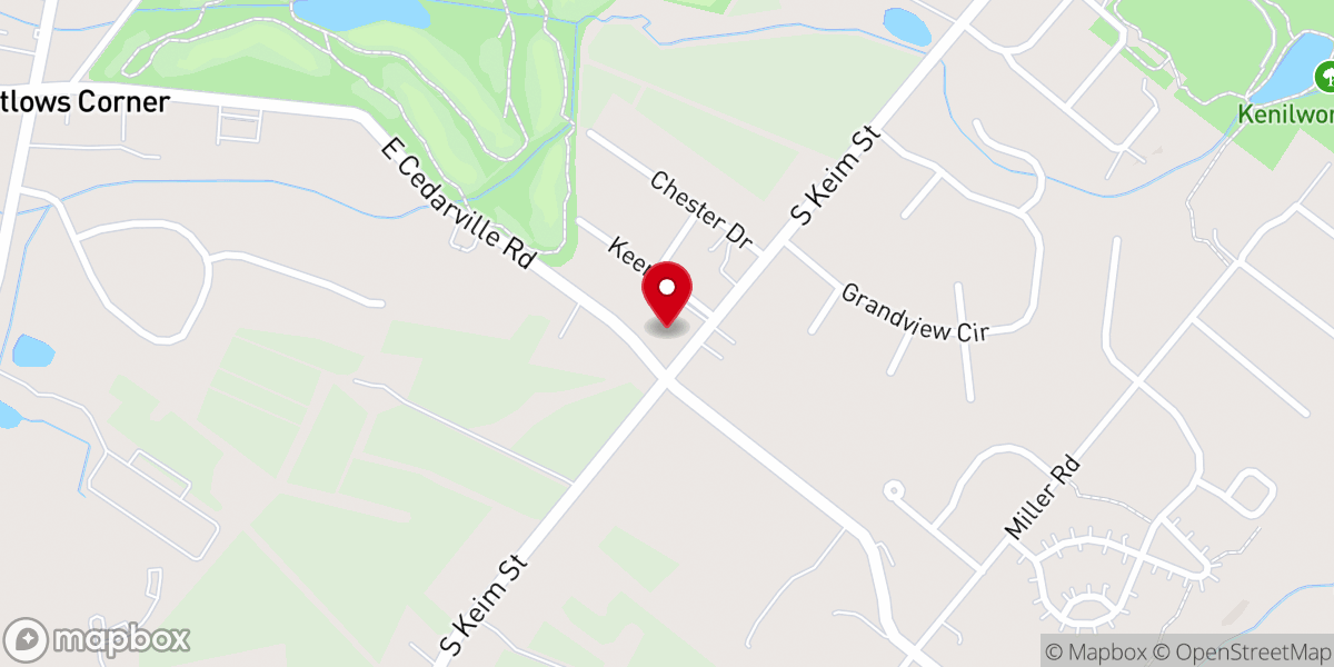Map showing location of Coventry Church