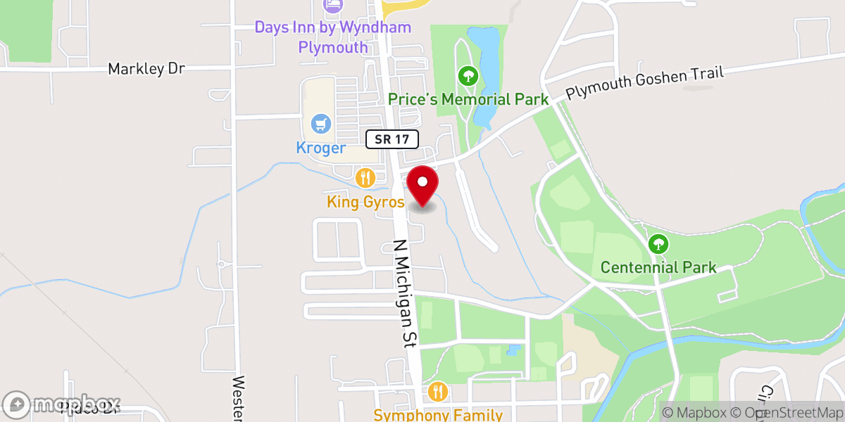 Map showing location of Grace Baptist Church & Christian School