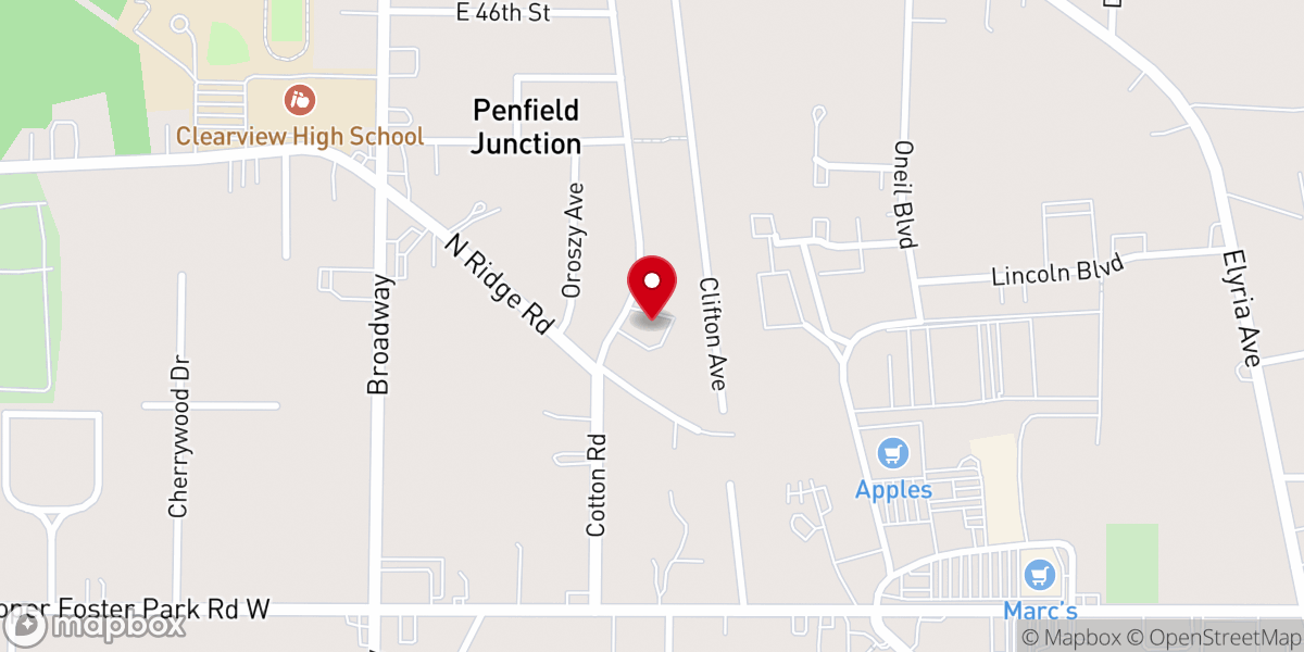 Map showing location of Toledo Road church of Christ