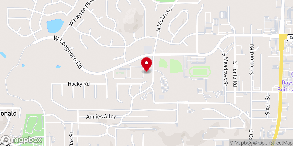 Map showing location of Apostolic Connection Church of Payson