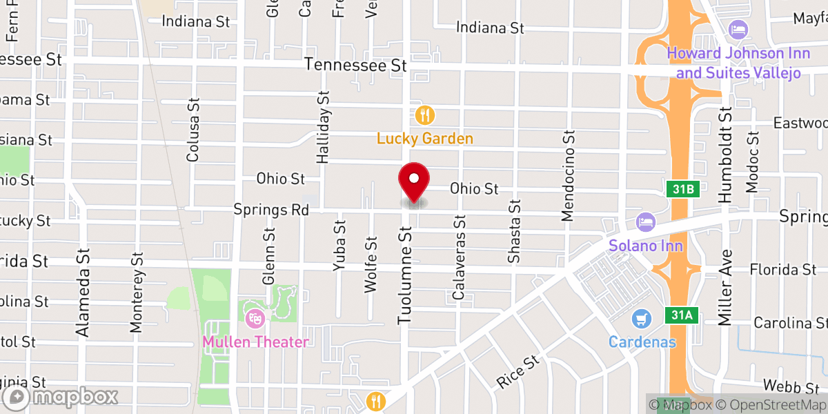Map showing location of Jesus Christ Pentecostal Church