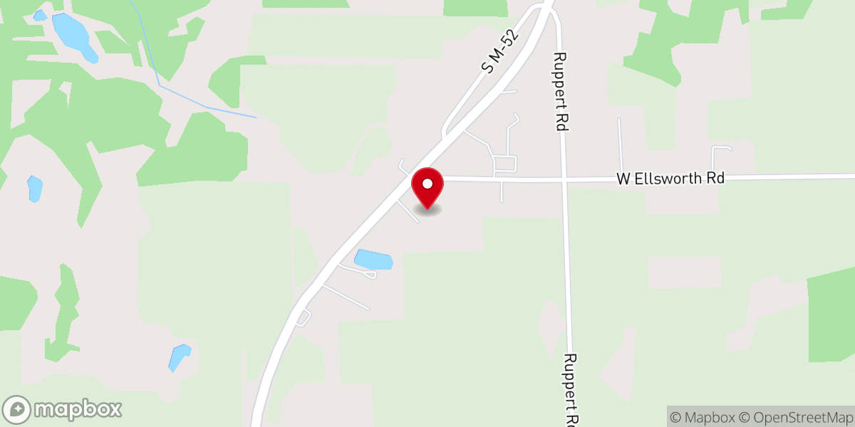 Map showing location of Perry Assembly of God