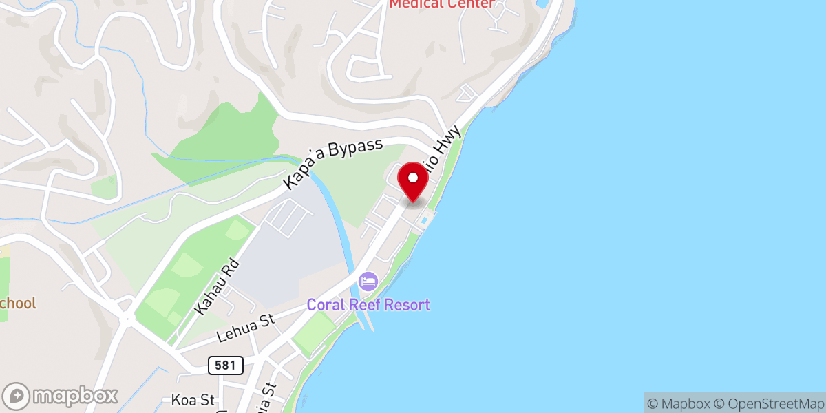 Map showing location of Tony's Catch