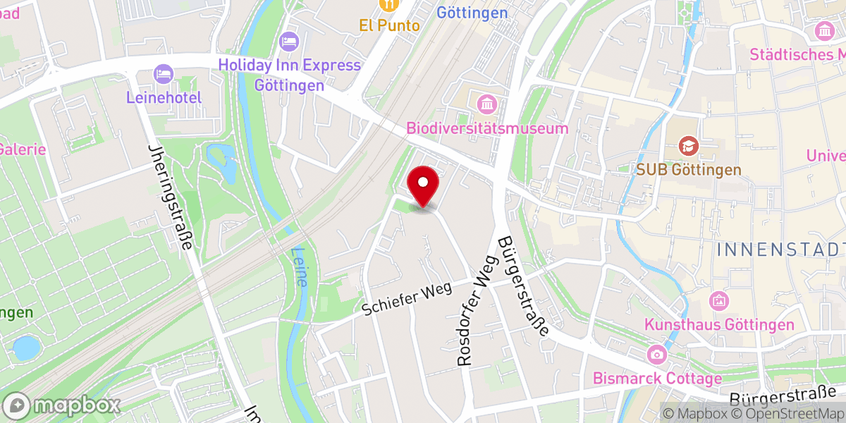 Map showing location of Biserica Smirna Göttingen