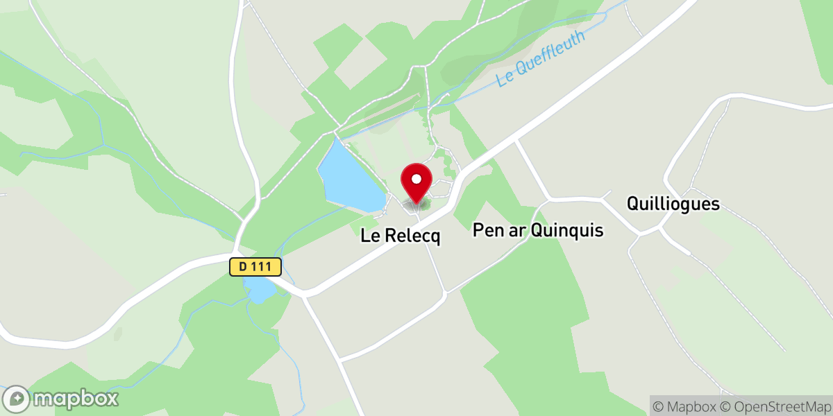 Map showing location of Domaine départemental de l'Abbaye du Relec
