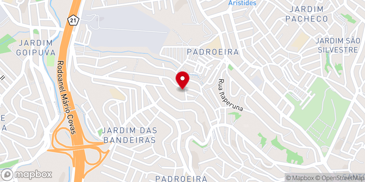 Map showing location of Igreja Matriz Nossa Senhora Aparecida