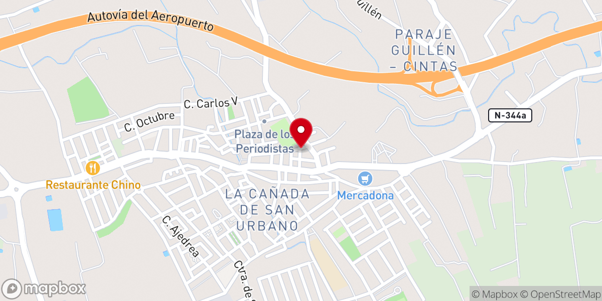 Map showing location of CENTRO CRISTIANO EL FARO DE LA CAÑADA