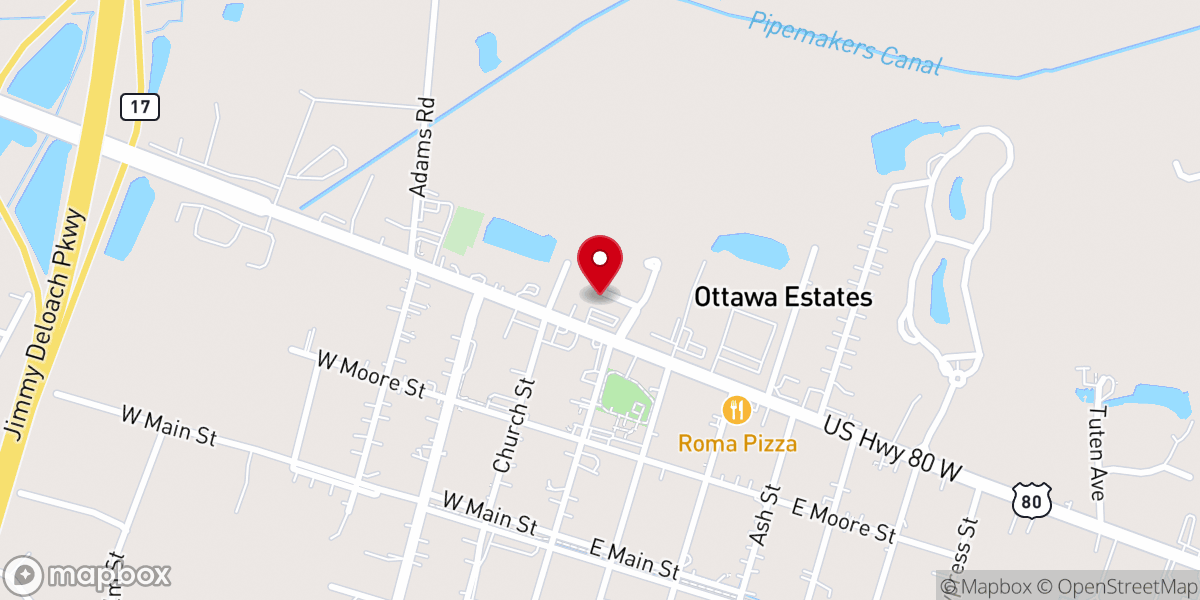 Map showing location of Victorious Life Community Church