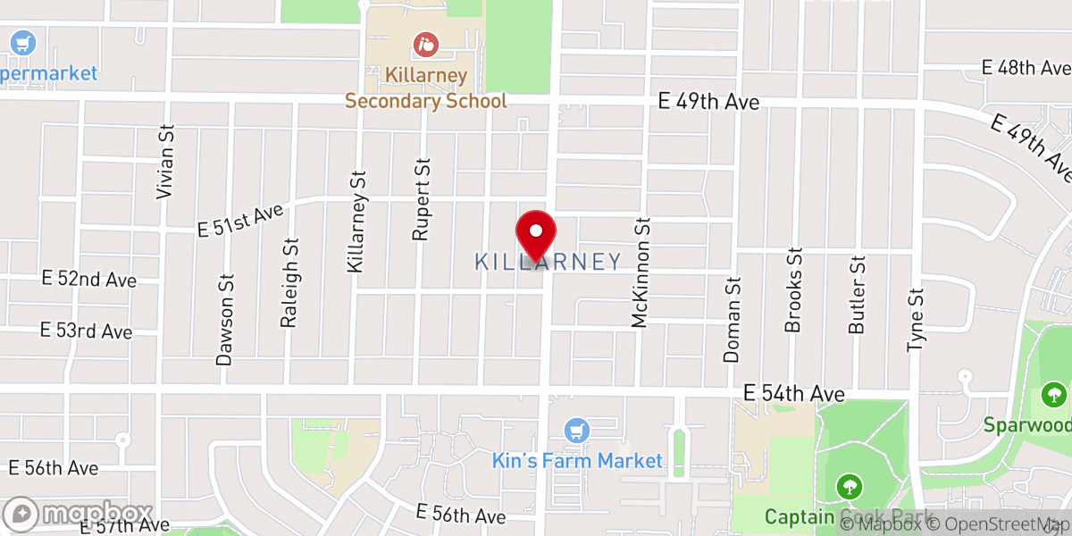 Map showing location of Grace Community Baptist Church