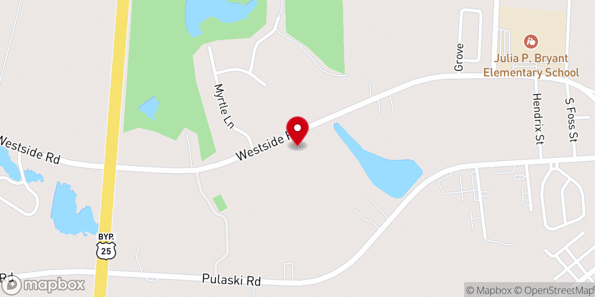 Map showing location of Original First African Baptist Church