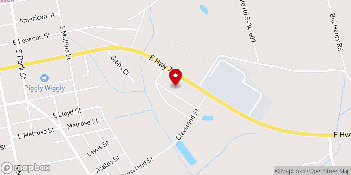 Map showing location of Harvest Time Church