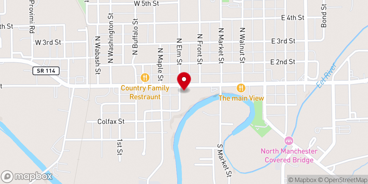 Map showing location of Bender Chapel/Grandstaff