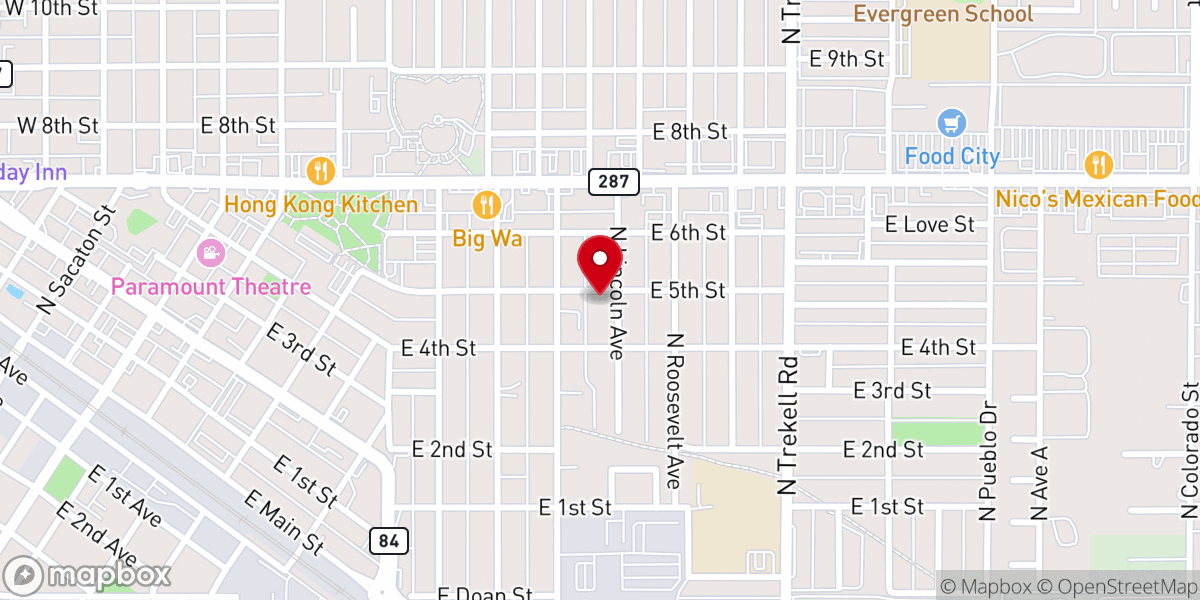 Map showing location of God's Glory Apostolic Church International