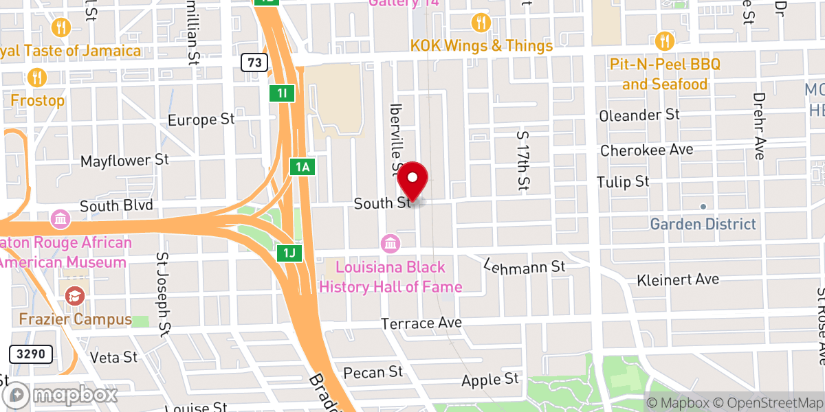 Map showing location of Bethel AME Church