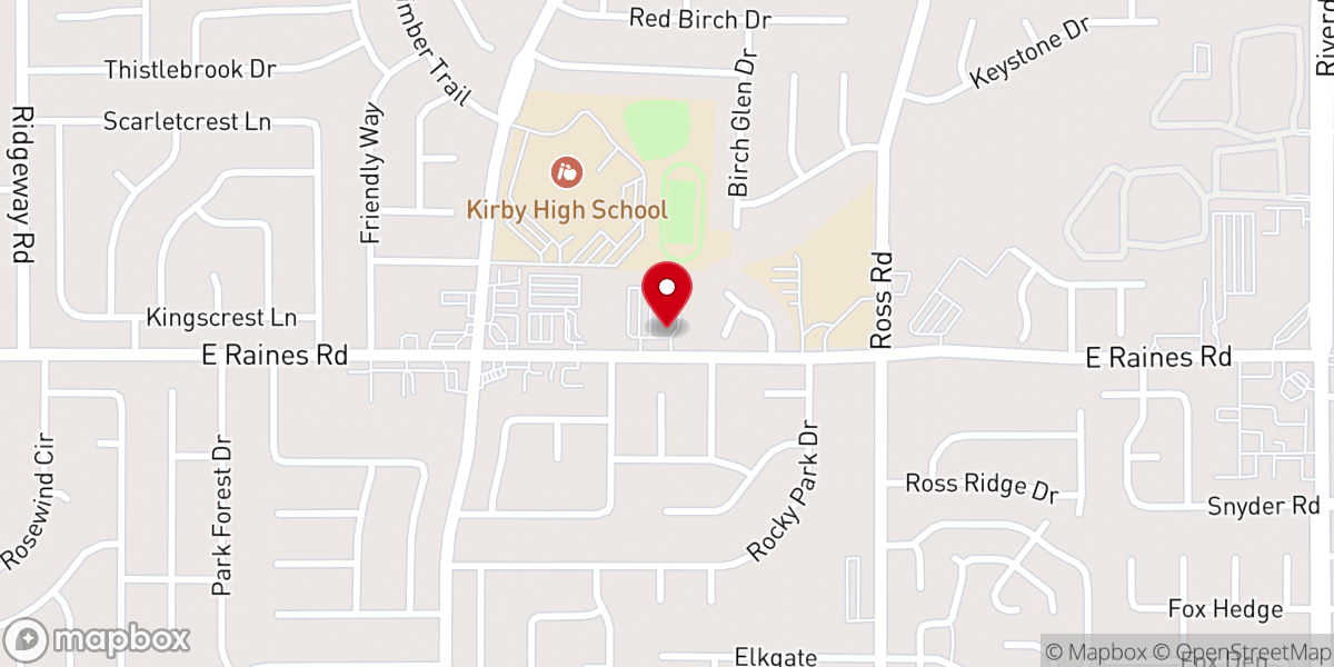 Map showing location of New Hickory Hill MB Church