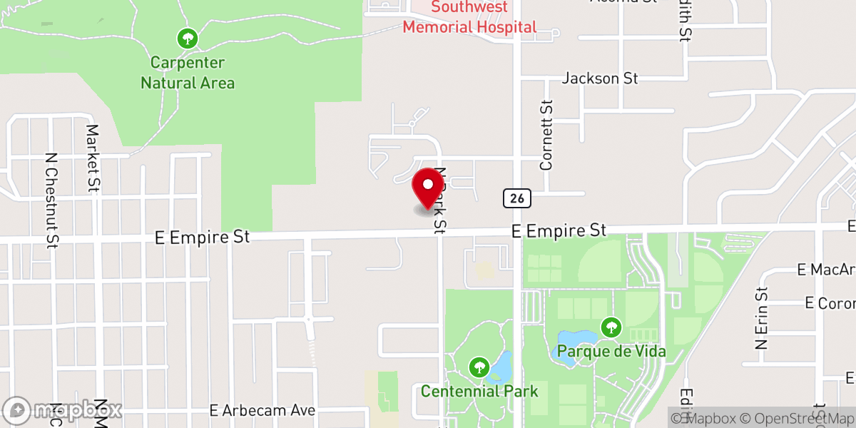 Map showing location of Bridge Emergency Shelter